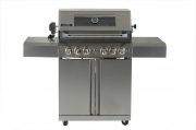 Smart 4 Burner Trolley BBQ with Transparent Window within Enclosed Hood